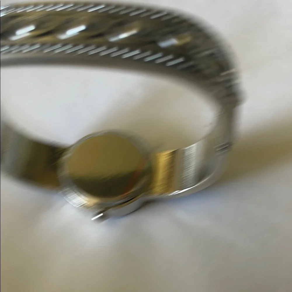 Stylish‎ Silver Watch and Bangle Set
